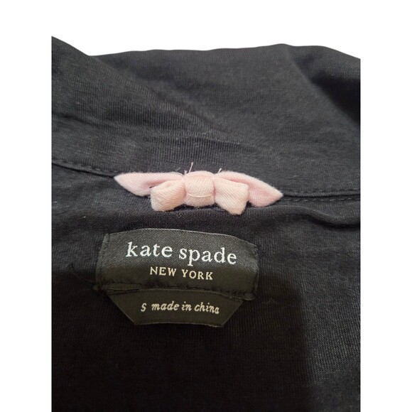 Kate Spade New York Dream A Little Dream Jersey Knit Shorty Pajamas Black F14.1 - Picture 5 of 10